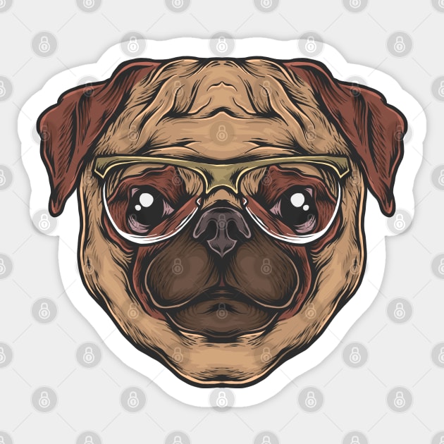 Dog Face Sticker by TambuStore